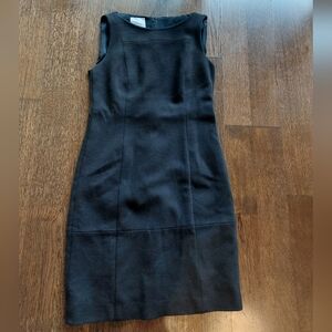 Akris Punto chocolate brown wool sheath dress